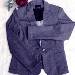 Cynthia Rowley knit blazer in charcoal grey